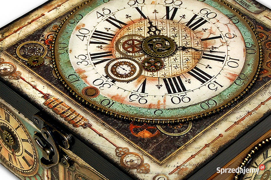SZKATUŁKA pudełko steampunk TIME MACHINE 20x20 Dekoracje i ozdoby kujawsko-pomorskie Bydgoszcz