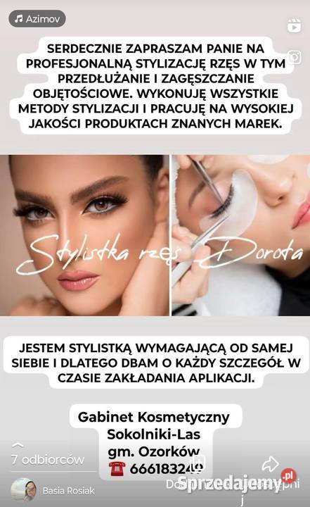 Profesjonalna stylizacja rzęs przedłużanie Sokolniki-Las