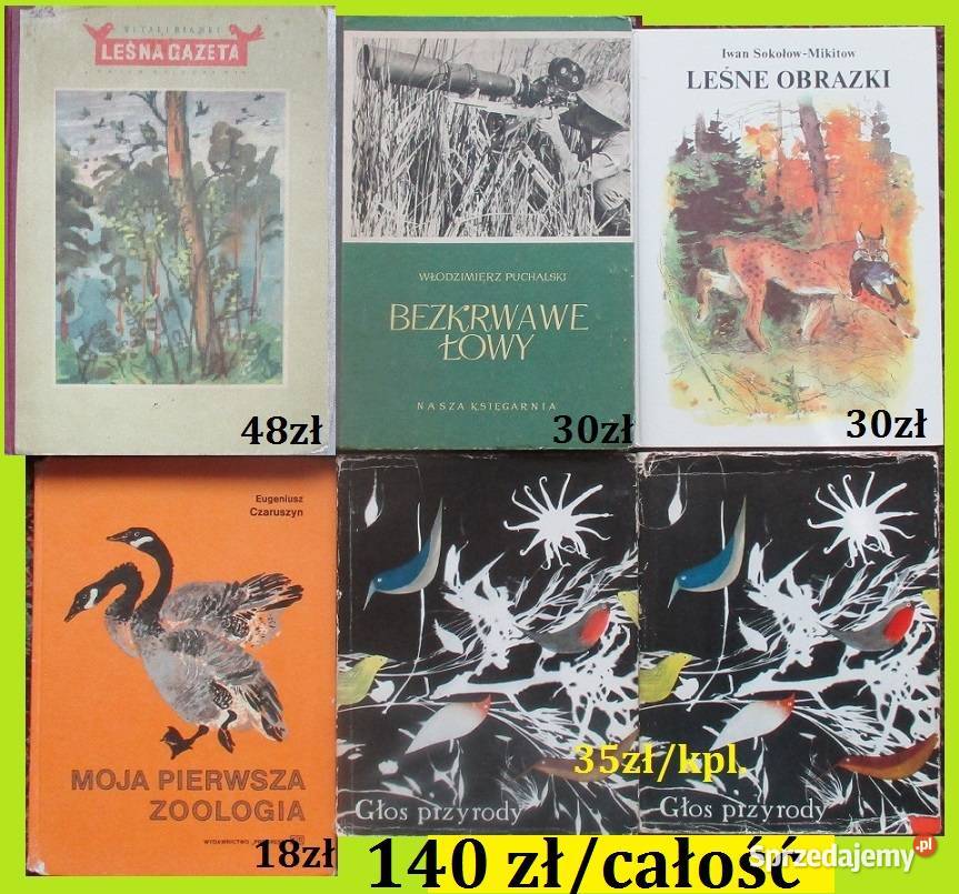 Ksiązki przyrodnicze przyroda las Bianki sprzedam