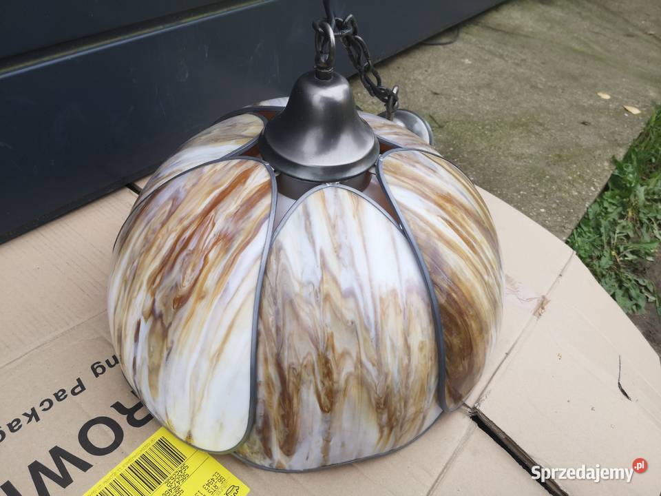 Lampa wisząca witrażowa Aleksandrów Łódzki