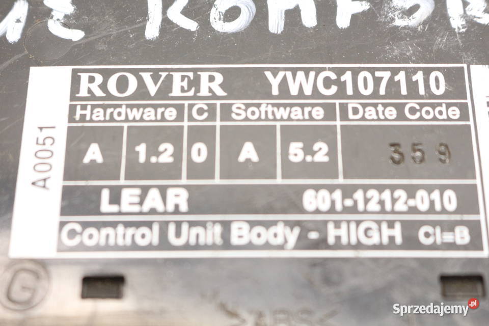 ROVER 75 9905 MODUŁ KOMFORTU YWC107110 dolnośląskie Prochowice sprzedam