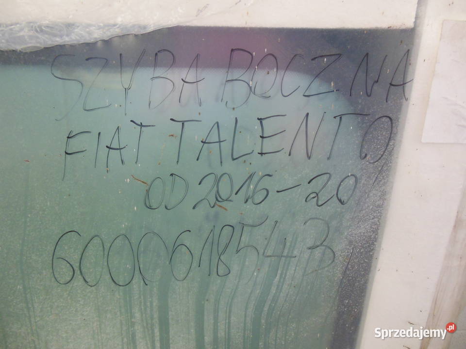 6000618543 Szyba Boczna Fiat Talento Nissan Kozy