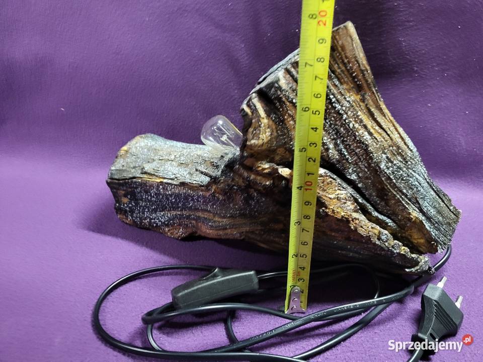 Lampka hand made z drewna unikatowa dekoracja Zakliczyn sprzedam
