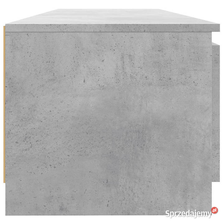 Szafka pod TV z LED szarość betonu 140x40x355 Warszawa