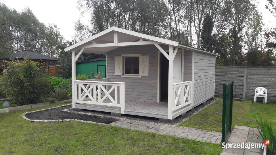 Domek drewniany ogrodowy 6x4m altana letniskowy Rybarzowice sprzedam