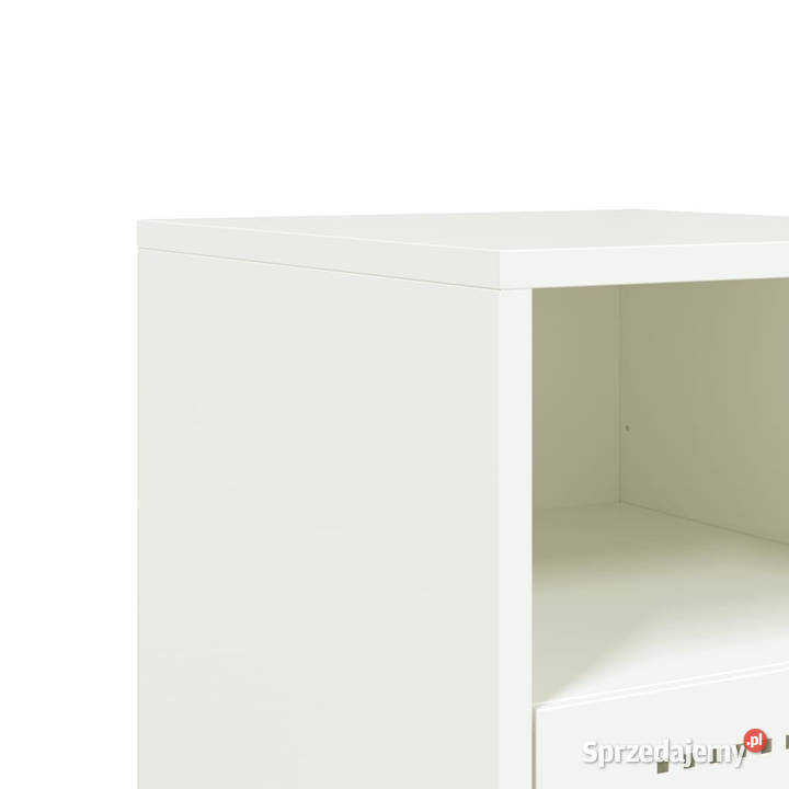 Szafka nocna biała 36x39x605 stal WM846564 mazowieckie Warszawa