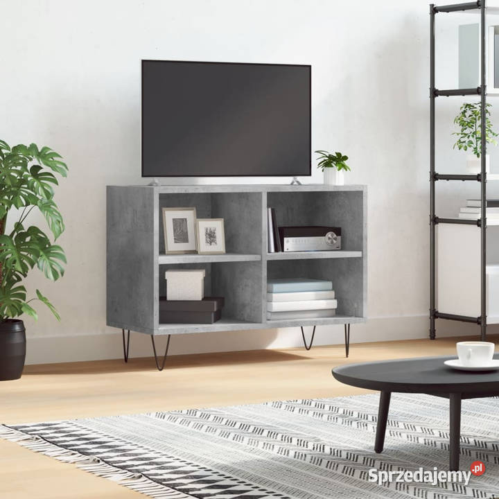 Szafka pod TV szarość betonu 695x30x50 WM826968