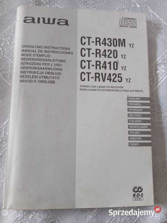 Sprzedam instrukcję obsługi do radia Bukowno