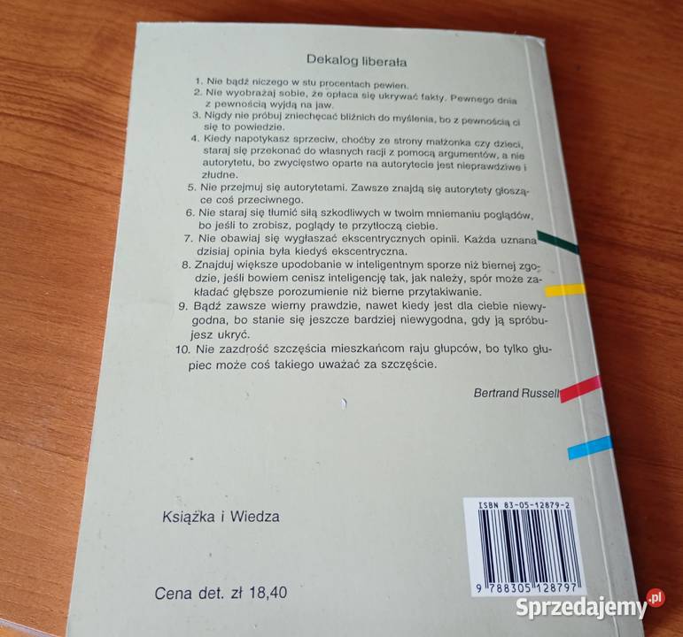 Szkice niepopularne Bertrand Russell tradycyjny podręcznik Gdańsk