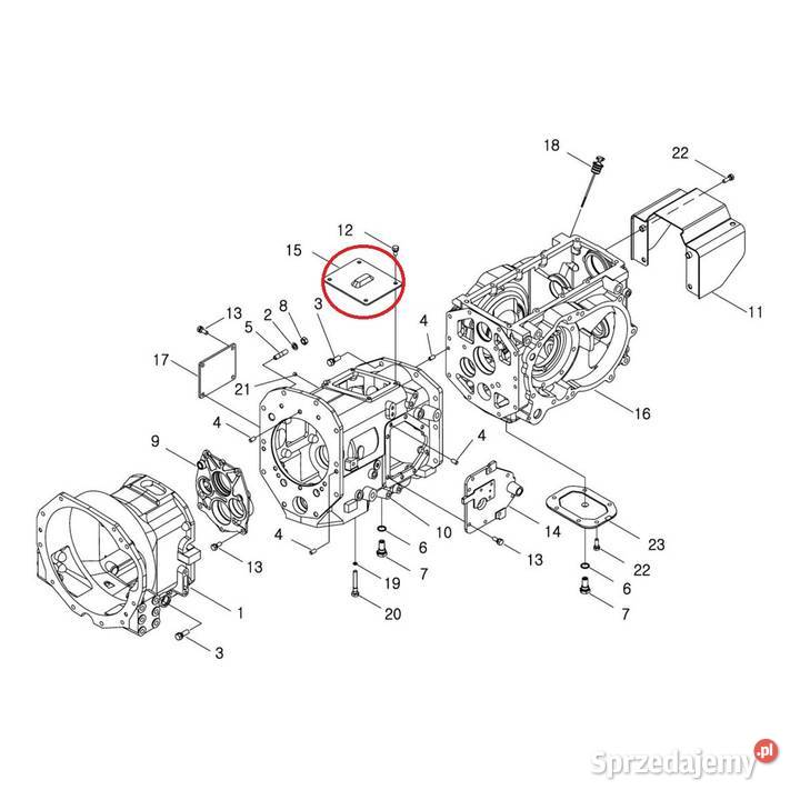 Pokrywa Sprzęgła Wom 40011299 LS Tractor podkarpackie Tajęcina