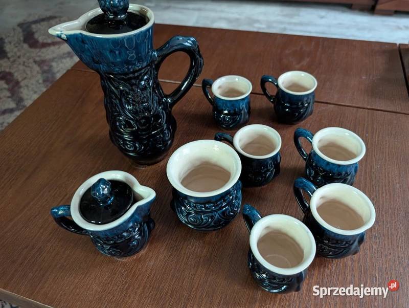 Zestaw ceramiczny w odcieniu kobaltu Katowice