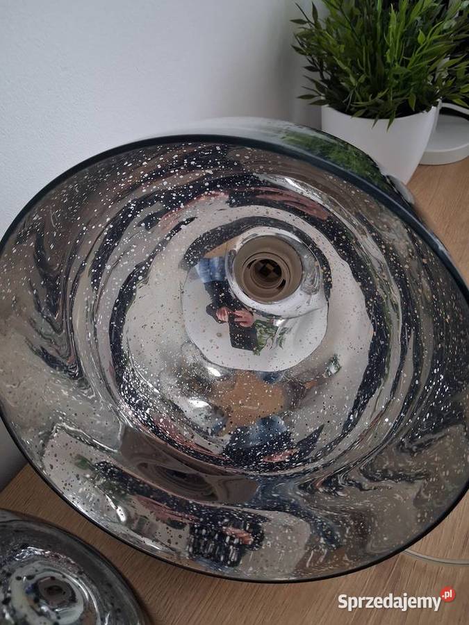 Lampy wiszące lustrzane szkło 2 mazowieckie Warszawa sprzedam