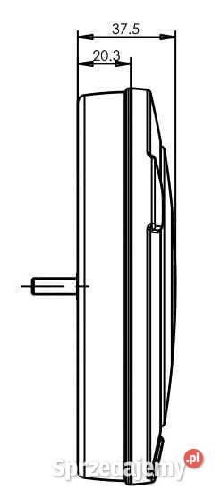 Lampa tylna zespolona LED okrągła 152 mm 1224V Oświetlenie małopolskie Kamionna