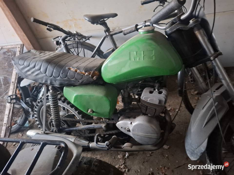 Motor MZ z silnikiem WSK Łososina Dolna