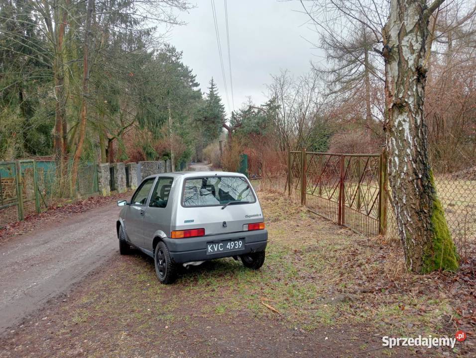 Fiat Cinquecento 900 1996r Czarne Blachy benzyna Kraków
