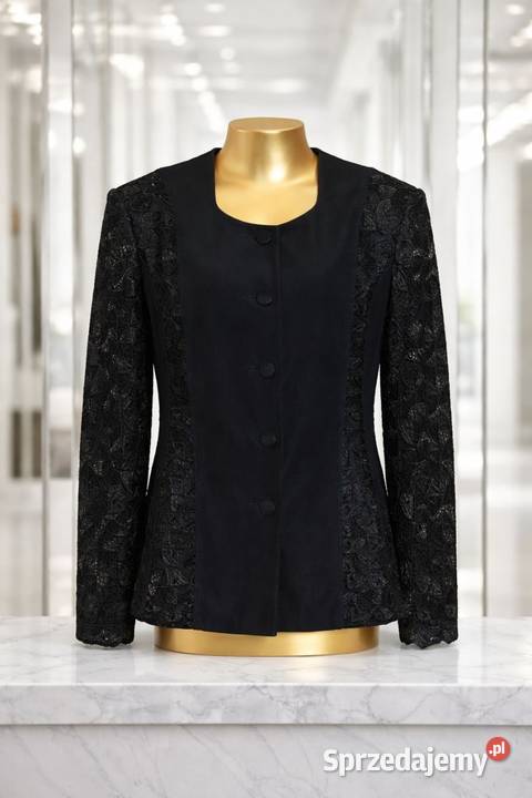 Cudny żakiet z grubszymi koronkiami XXl Bez wzoru Garsonki i kostiumy Wrocław