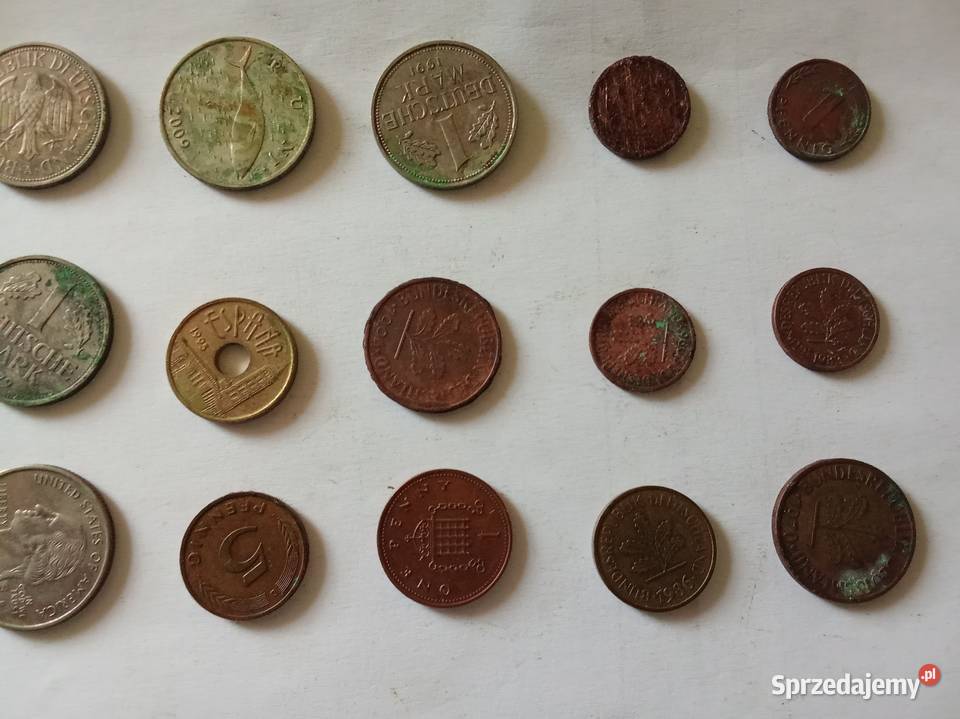 Zestaw Monet Różne Stare 40 Kolekcje Imielin