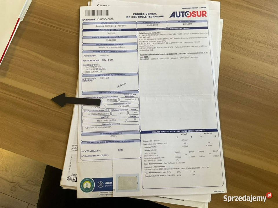 Citroen C4 Grand Picasso Niezawodna benzyna 7 1200cm3 Samochody osobowe Wejherowo