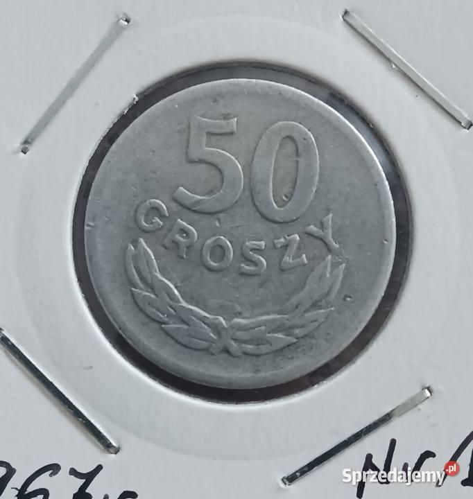 50 Groszy 1967 r 1 najniższy nakład Konin