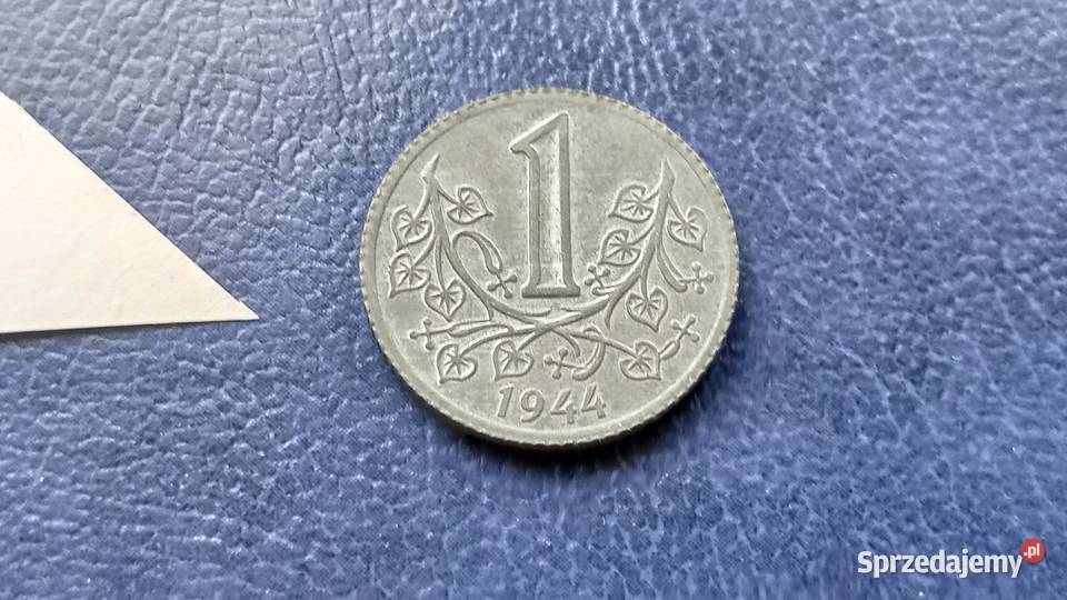 Stare monety 1 korona 1944 Czechy i Morawy stan Lesko sprzedam