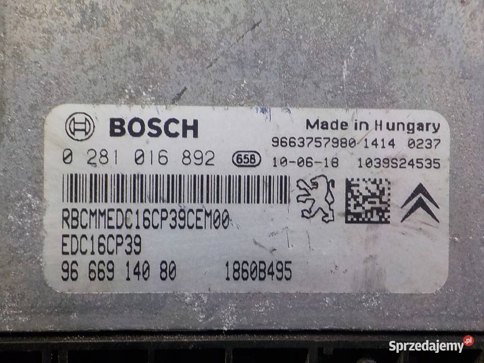 PEUGEOT 4007 22 HDI 11r sterownik komputer Suków