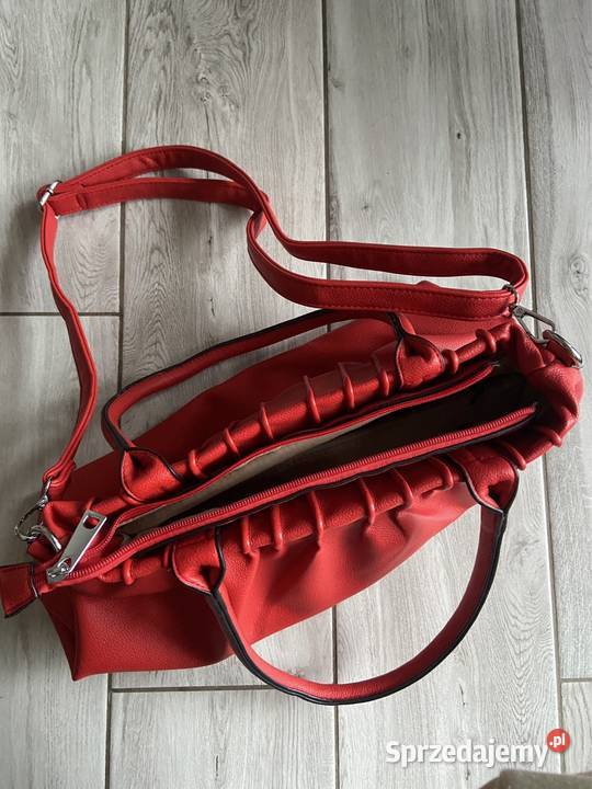 Nowa czerwona torebka pojemna nieużywana wielkopolskie Rogoźno