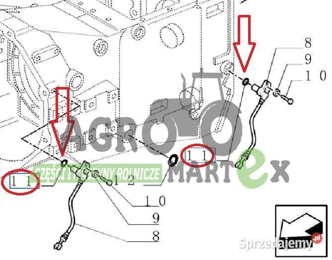 129979 47136259 410749A3 2385115 ORING CNH Wichrów