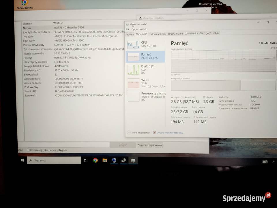 Lenovo G5080 I5 SSD Full HD podkarpackie Rymanów