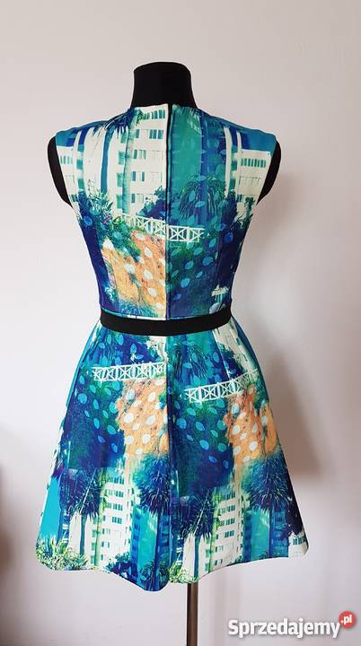 Rozkloszowana sukienka HM Kaleidoscope 38 H&M podkarpackie Jasło