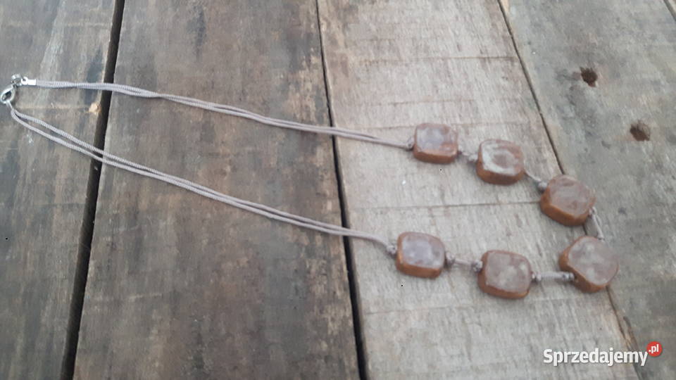 Naszyjnik ceramiczny ręcznie wykonany Otwock