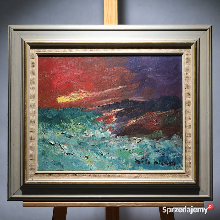 ARTexpert Obraz olejny na płótnie unikalne Dobrzany sprzedam