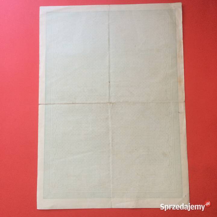 1749 Świadectwo Egzaminu Tchórzewski Szczecin