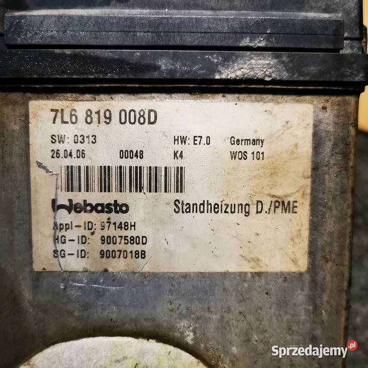 VW Touareg I Webasto 7L6819008D śląskie Jaworzno