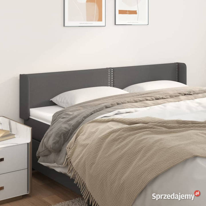 Zagłówek uszak szary 203x16x7888 sztuczna skóra Warszawa sprzedam
