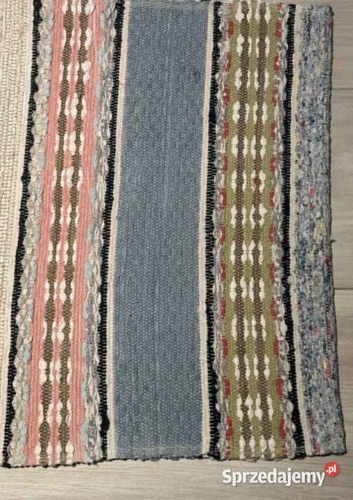 Chodnik dekoracyjny ręcznie tkany Design Pasiak Chodniki Wyposażenie wnętrz Łódź