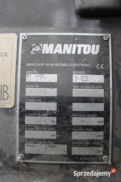 Ladowarka teleskopowa Manitou