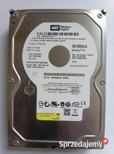 DYSK WD1600AAJS 160GB SATA SATA Tarnobrzeg