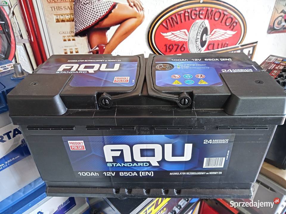 Akumulator AQU 100Ah 850A P Częstochowa Rok produkcji 2023 Układ elektryczny