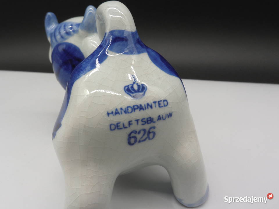 Figurka Krówka Delfts Blauw Ręcznie Malowana Raszków sprzedam
