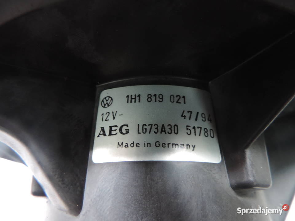 WENTYLATOR NAWIEWU VW GOLF 3 1H1819021 Rok produkcji 1996 Nowy Sącz sprzedam