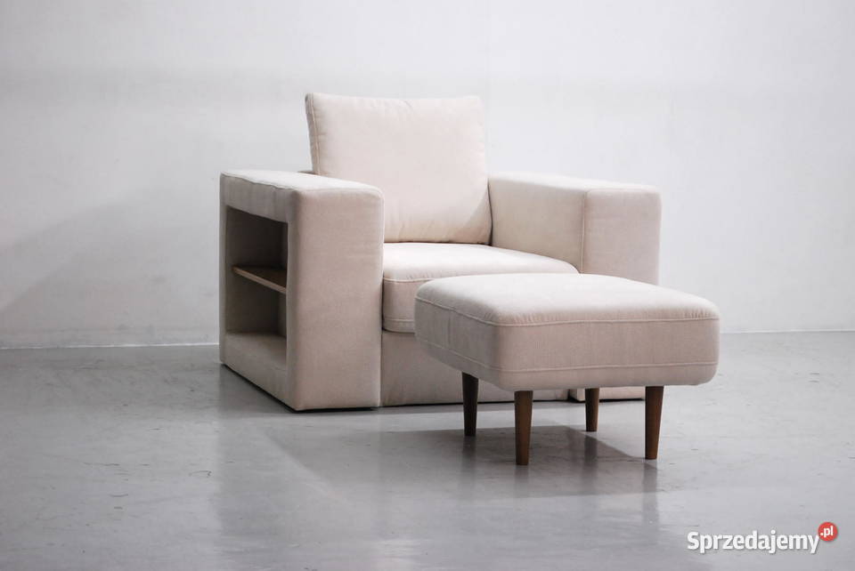 RXJ nowoczesny WYGODNY fotel pufa chowana Looks wielkopolskie Poznań