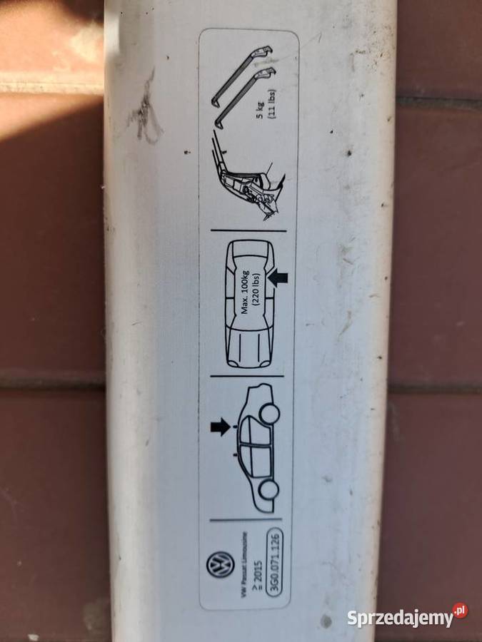 Oryginalny Bagażnik Dachowy VW Passat B8 Sedan osobowe Bydgoszcz