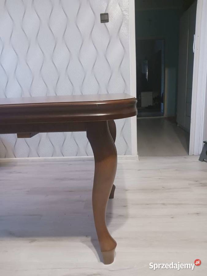 Solidny stół do salonu plus 6 krzeseł Zduńska Wola