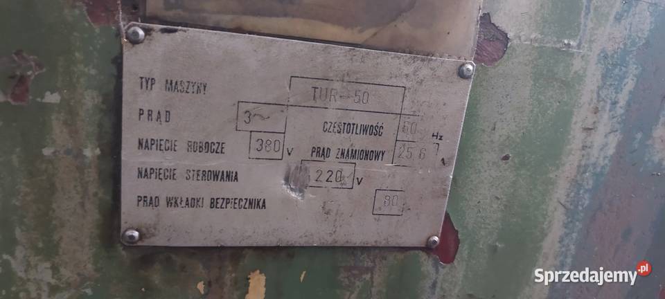 TOKARKA TUR 50 x 1000 TUR50 dolnośląskie
