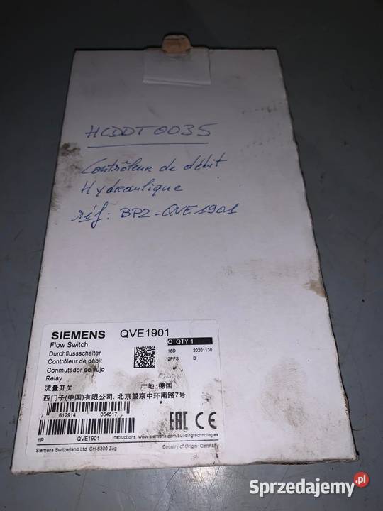 Siemens QVE1901 Detektor przepływu Warszawa sprzedam