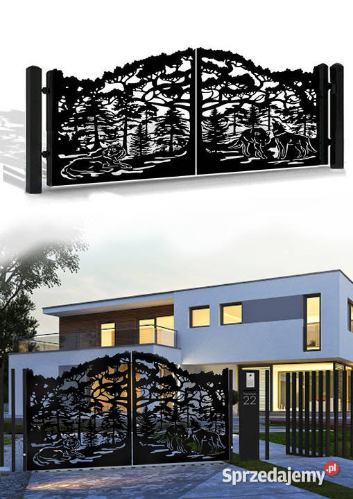 CNC Wypalanie Ogrodzenie Brama Płot Panele Ogrodzenia i bramy Jelenia Góra