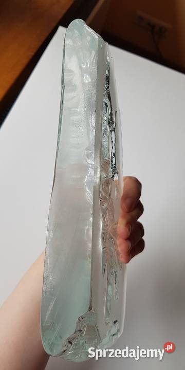 Figurka plakieta Pies i zając szkło Ząbkowice Porcelana i szkło śląskie Dąbrowa Górnicza