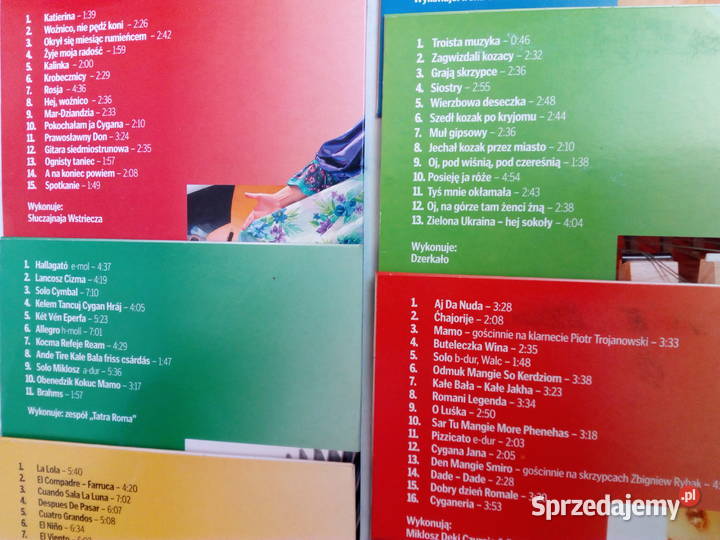 Kolekcja 8 plyt CD z muzyka roznych krajow Puławy