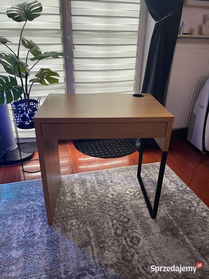 Biurko Micke imitacja dębu 73x50 IKEA Walendów sprzedam