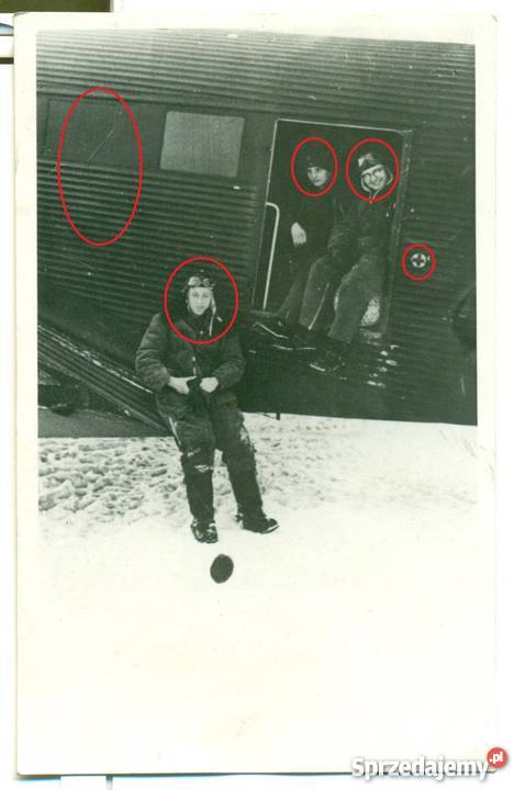 Stare zdjęcie pocztówka niemiecki żołnierz pilot Militaria Ostrów Wielkopolski